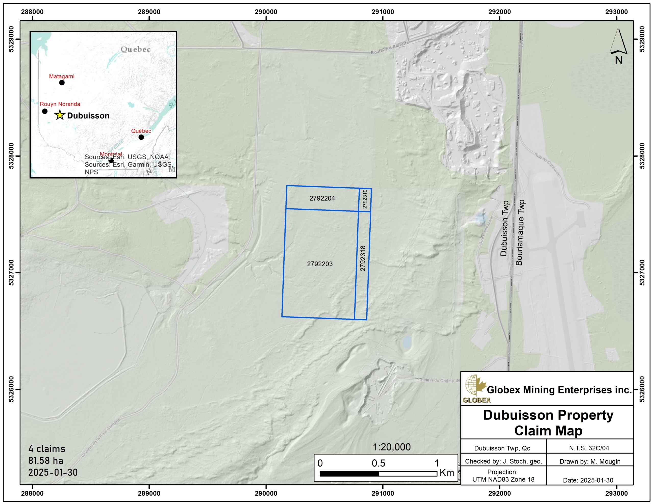 Dubuisson Claim Map_2025-01-30