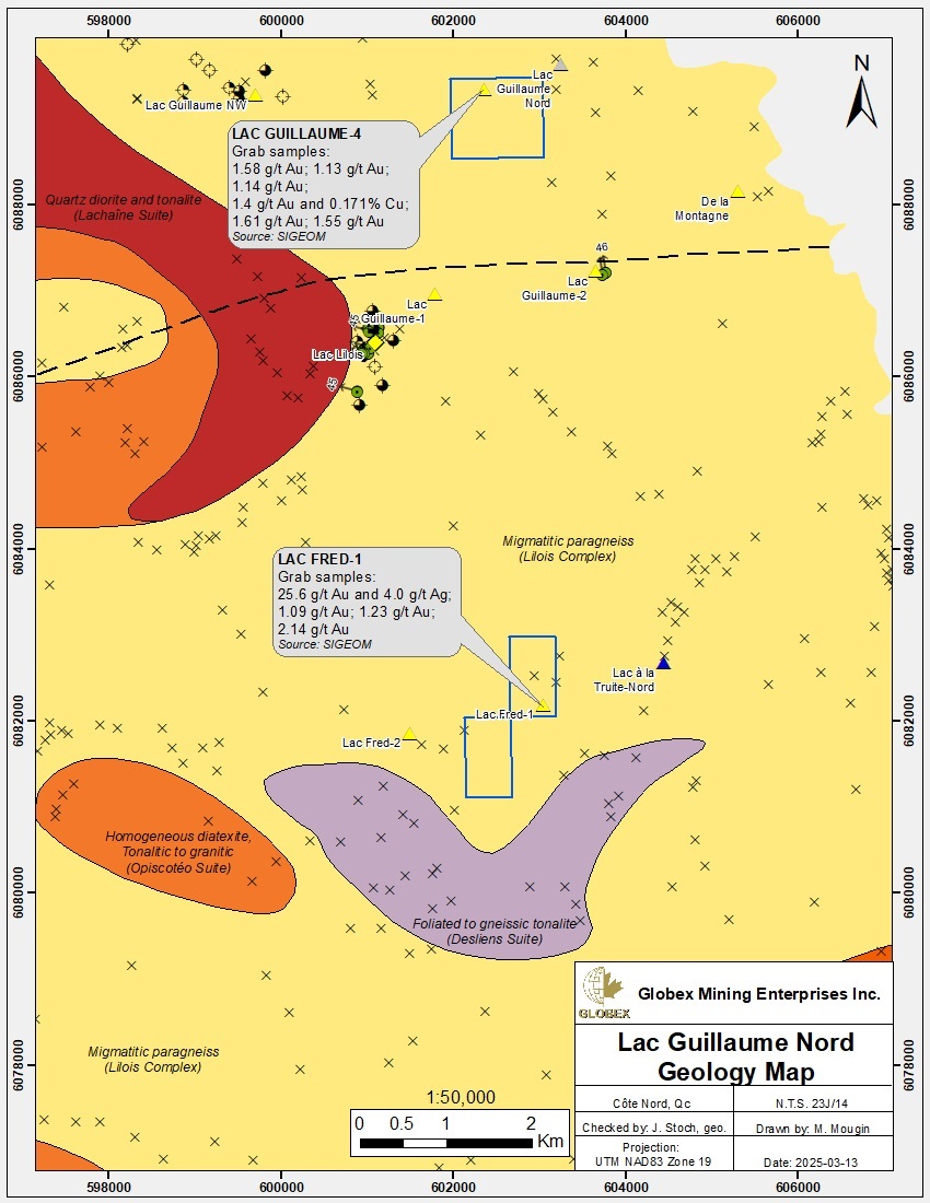 Lac Guillaume Nord RG Map 2025-03-13