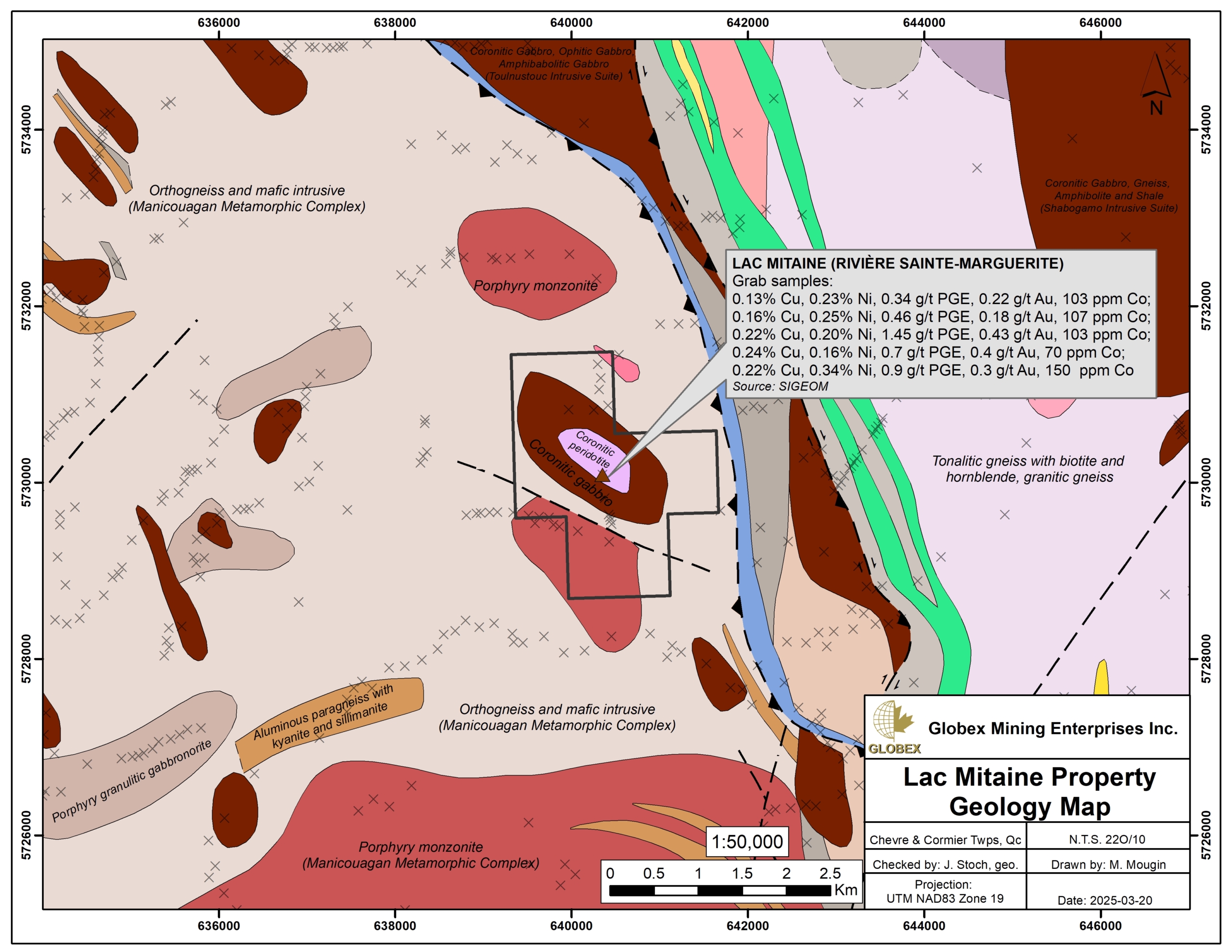 Lac Mitaine Geology Map_2025-03-20