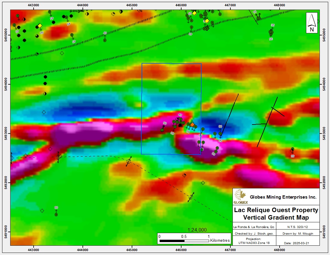 Lac Relique Ouest Mag Map 2025-03-21
