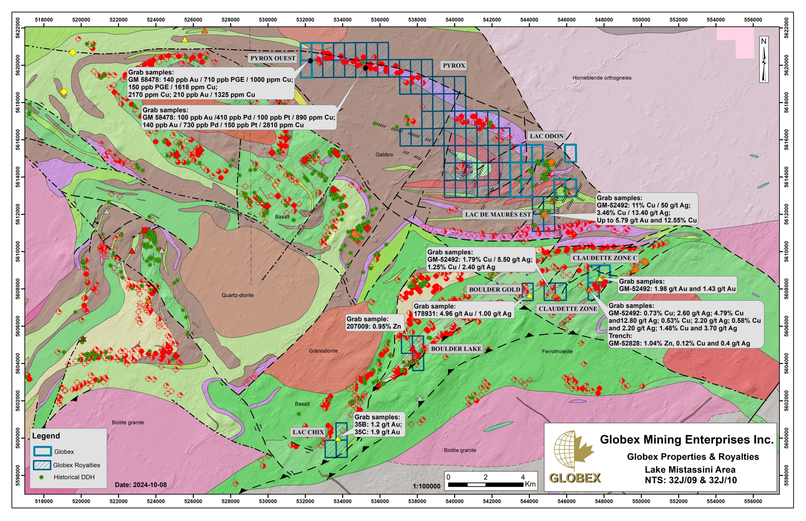 Lake Mistassini Area Regional Geology Map_2024-10-08